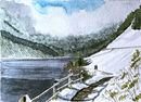 Vernagt Stausee first snow 26x36cms