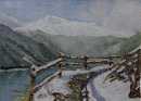 Vernagt Stausee, first snow 28cm x 20cm