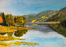 Zoggle stausee dam 20x28cms