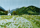 Chapel in the fields 4.Reischach . 28cm x 20cm
