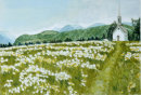 Chapel in the fields 5 32cm x 22cm