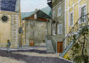 Glurns Strasse 28cm x 20cm