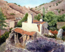Ruined farmhouse, Sandima, Turkey 21x31.5cms