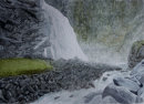 The biggest waterfall in Europe (I am told) 26cm x 36cm