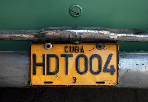 Havana Numner plate