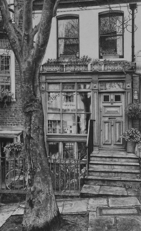 An interesting house in Hampstead (pencil)