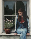On the Windowsill (oil)