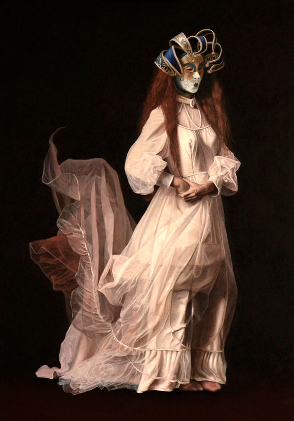 Exquisitely, without a word (oil)