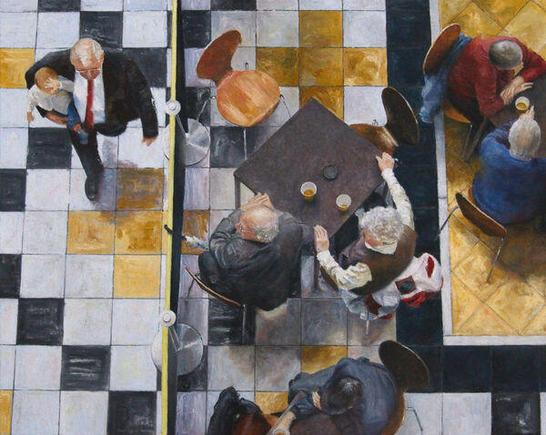 Kelvingrove from Above #1 - oil