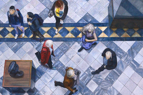 Kelvingrove from Above #2 - oil