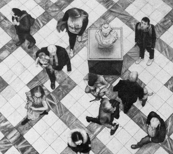 Kelvingrove from Above (pencil)