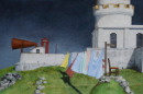 Telephone Box in the Landscape #7 (oil)