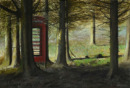 Telephone Box in the Landscape #1 (oil)