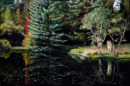 Telephone Box in the Landscape #5 (oil)