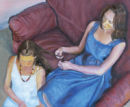 White Dress, Blue Dress (oil)