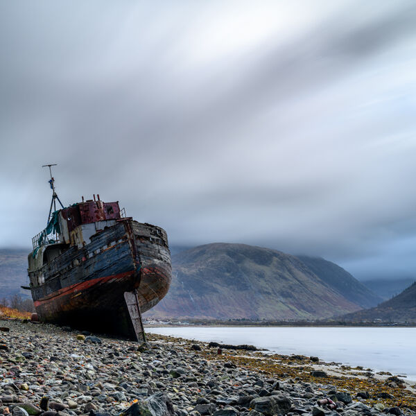 image of the old boat of Ben Nevis
