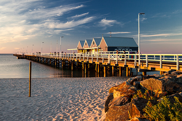 EVENING LIGHT AT BUSSELTON JETTY
