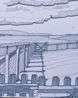 Allan White ' Lindisfarne from Budle Bay '