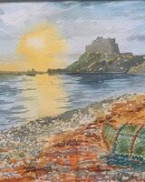 Dougie Johnston ' Bamburgh Sunset '
