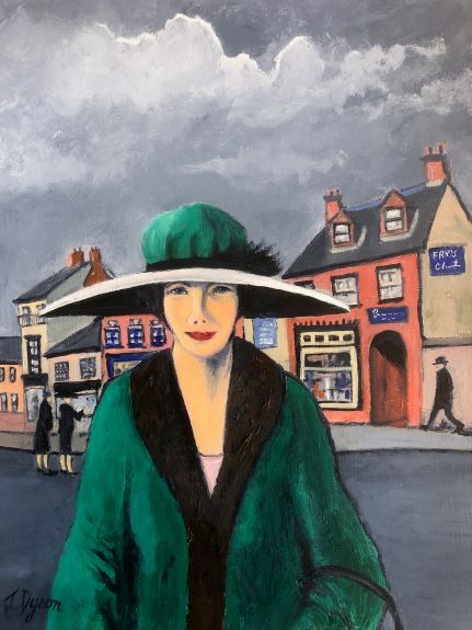 Jenny Dyson ' Woman in a Hat '