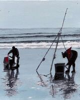 Allan White ' Fishing at Foxton '