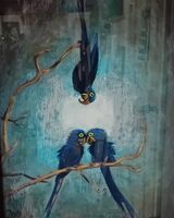 Michael Austin ' Hyacinth Macaw -Three's a Crowd '