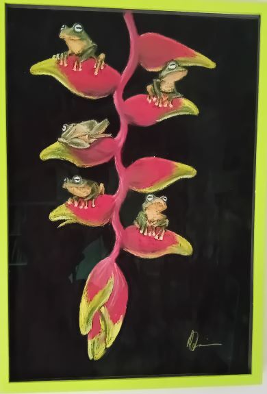 Michael Austin ' Three Frogs Dinner Time '