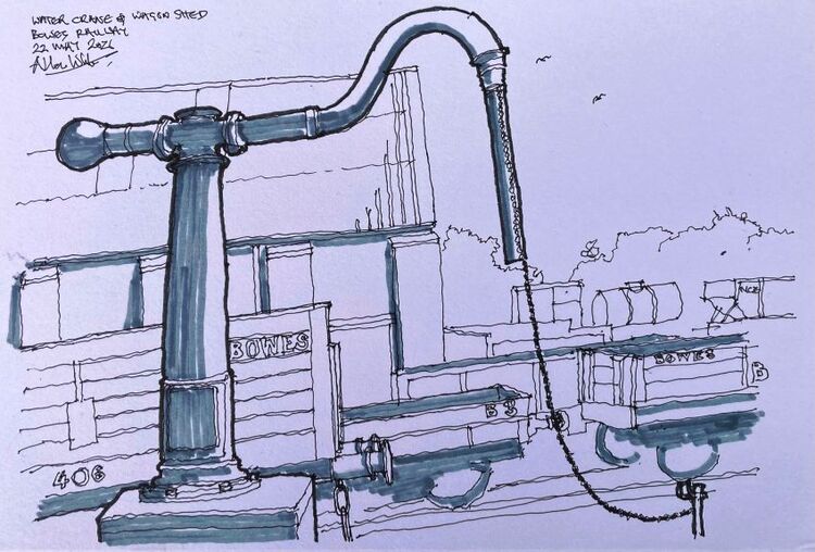 Allan White ' Bowes Railway Sketch 1 '