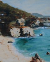 California Coast by Audrey Drynan. -acrylic