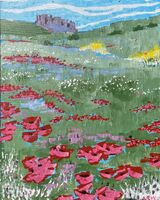 6 -Allan White ' Bamburgh from the South '