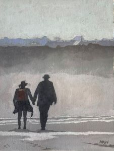 Allan White ' Misty Morning Walk ' 300