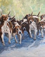68 Anne Roberts ' Foxhounds '