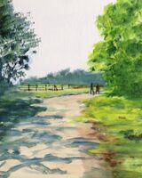 Audrey Drynan, A Country Lane Walk