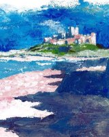 Bamburgh Light by Allan White