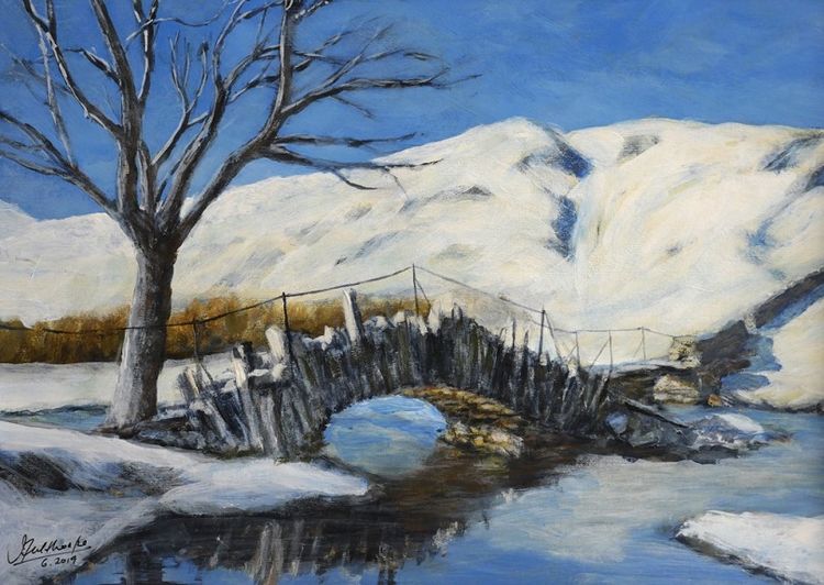 Slater's Bridge by John Fulthorpe -acrylic