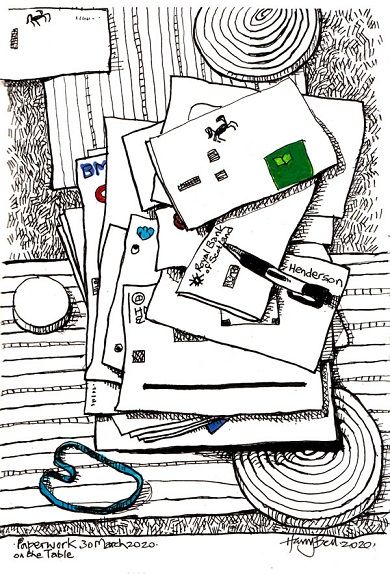Harry Bell, Paperwork on the Table