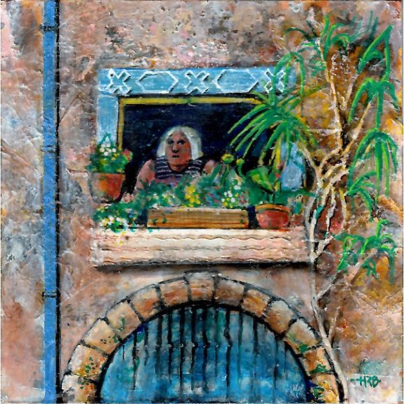 Harry Bell, Woman with Window Boxes