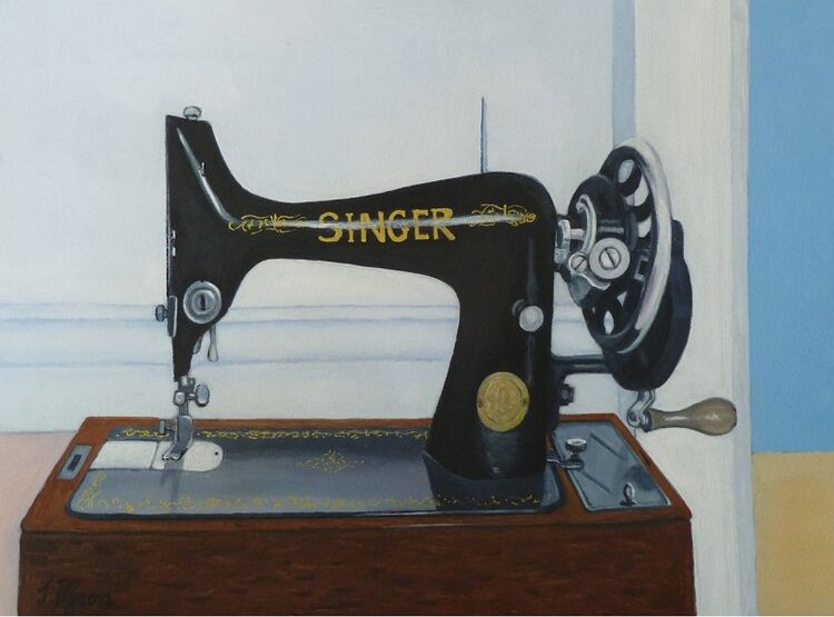 Jenny Dyson, Singer Sewing Machine -mixed media