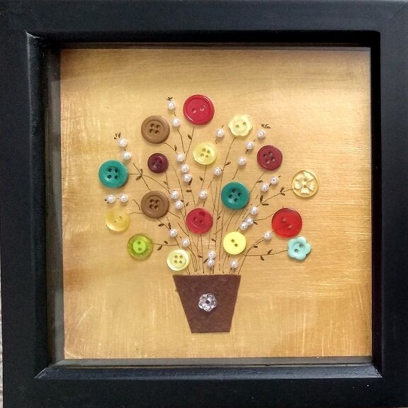 Sheila Lewis, Floral Buttons