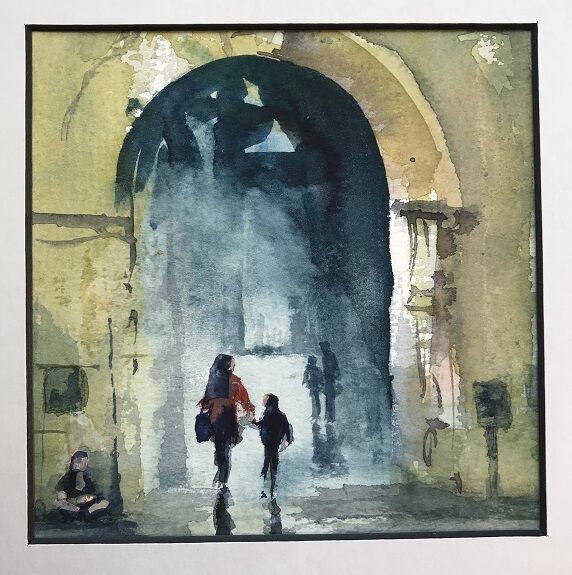 Tim Griffiths, Going on a Trip -watercolour
