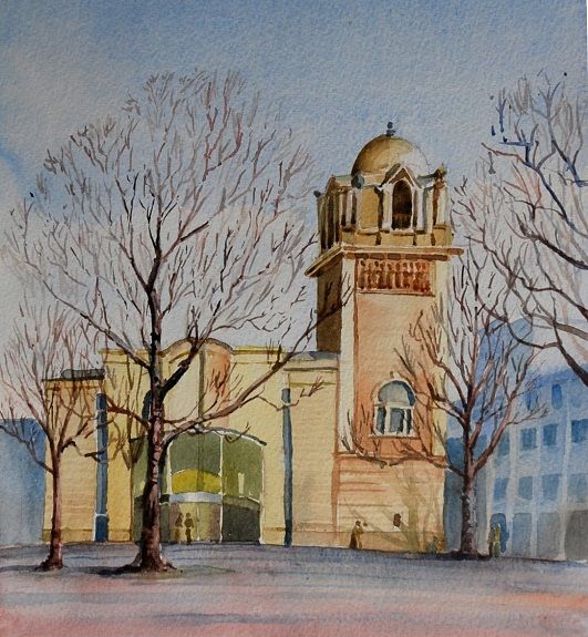 Willie Drea, The Laing Art Gallery -watercolour