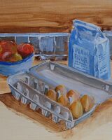Willie Drea, Prep Table -acrylic