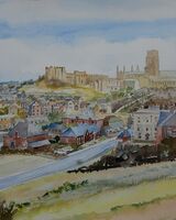 Willie Drea, Durham, c1964 -watercolour