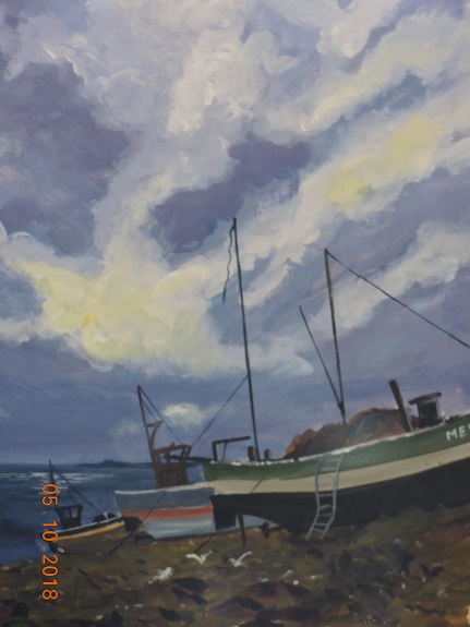 Drawn Up -acrylic by Brian Wilson