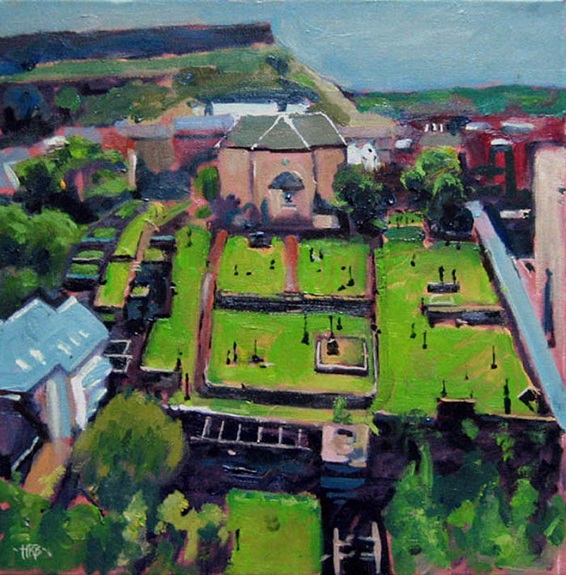 Canongate Kirk Edinburgh by Harry Bell, -acrylic