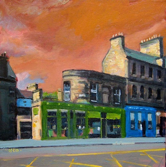 37 -Chambers Street, Edinburgh by Harry Bell, -acrylic