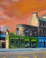 Chambers Street, Edinburgh by Harry Bell, -acrylic