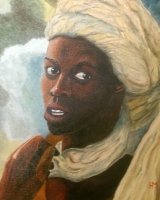 Goatherder by Harry Matthews. -oil