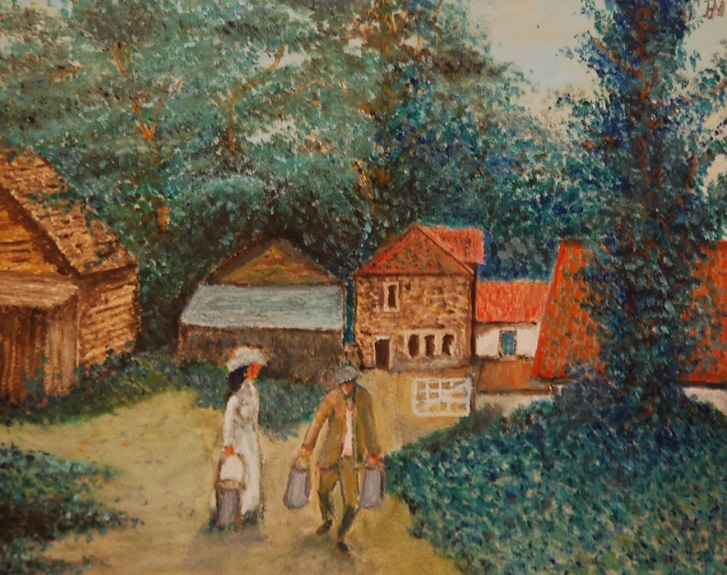 Holly Hill Farm by Harry Matthews, -oil