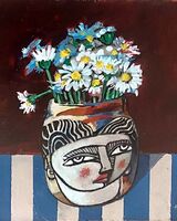 Harr Bell ' Daisies in an Alfajar '